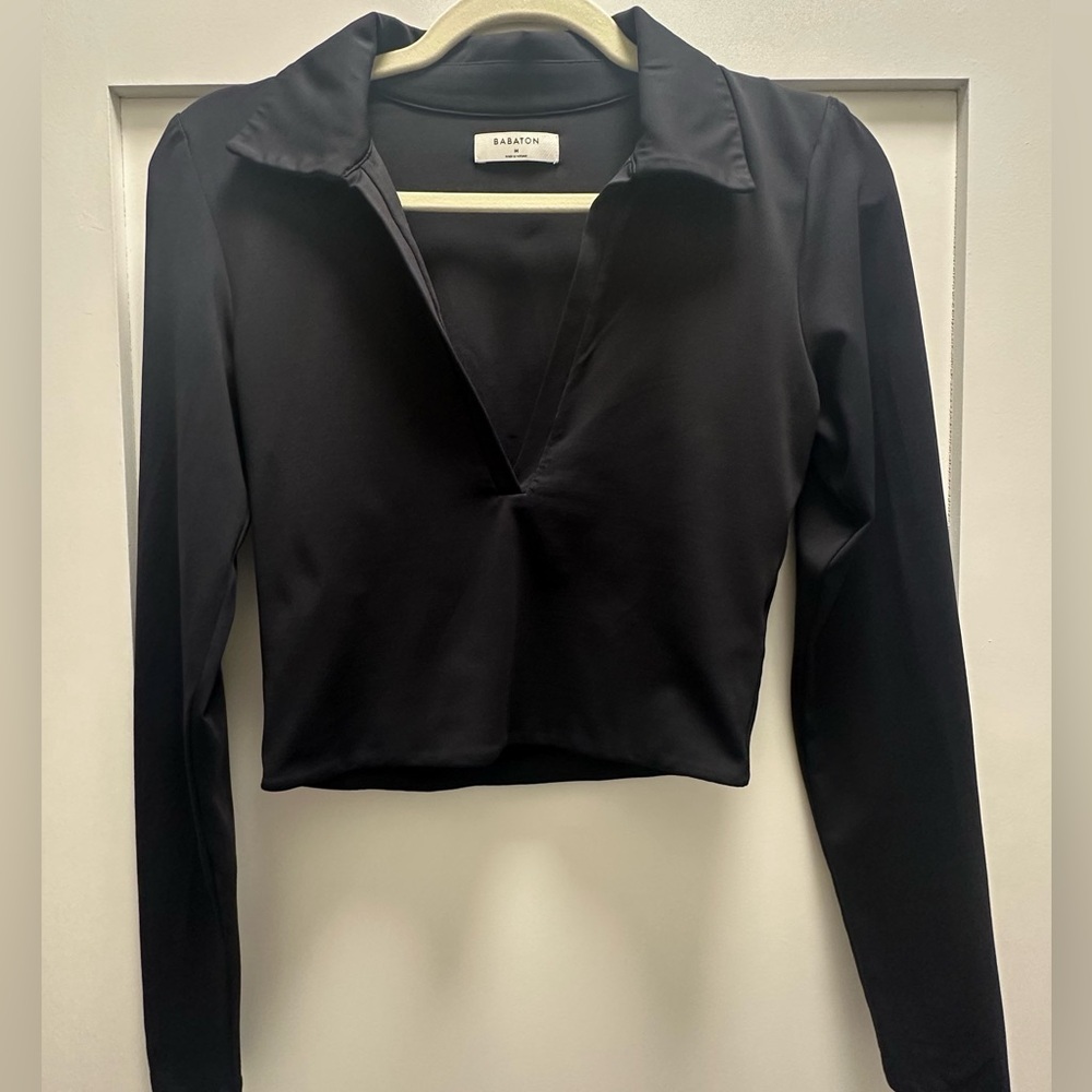 Aritzia Babaton Contour Polo Longsleeve - Picture 3 of 5